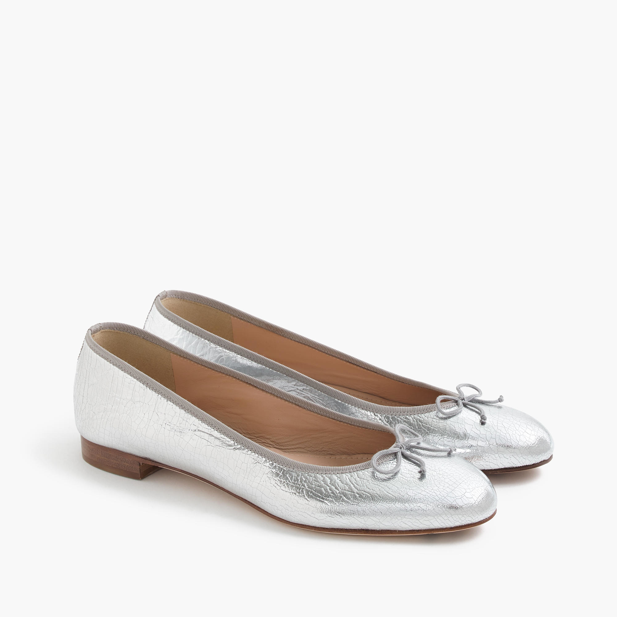 iridescent ballet flats