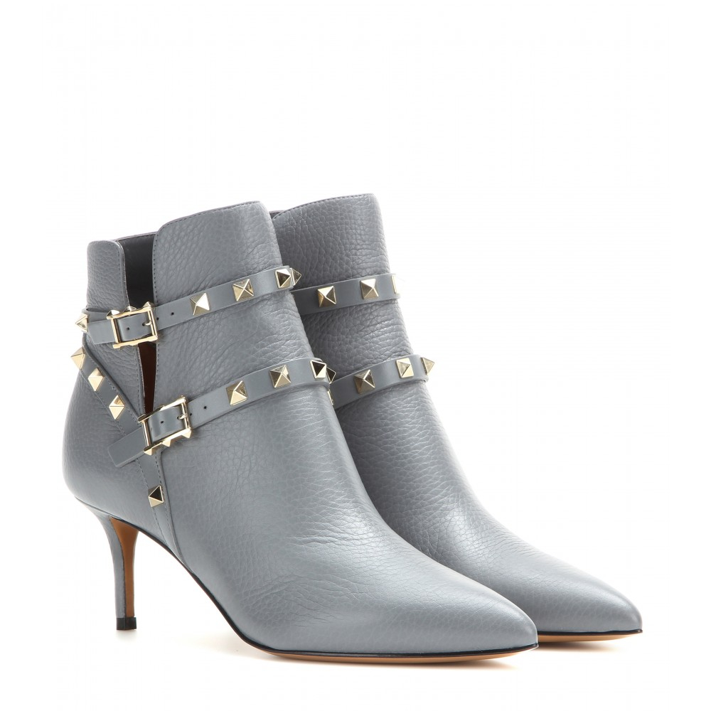 valentino rockstud ankle booties