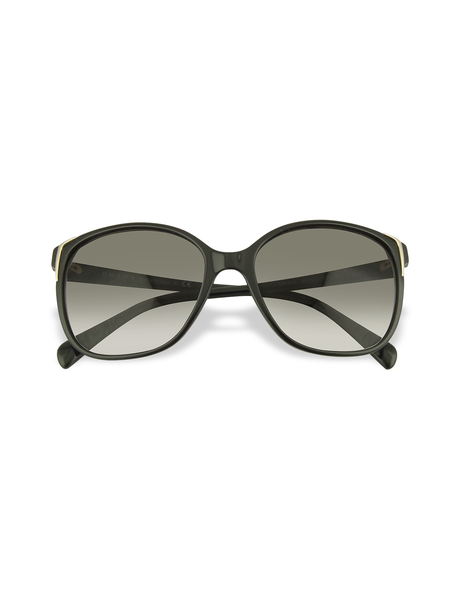 Prada Square Frame Plastic Sunglasses in Black (black/gradient ...  