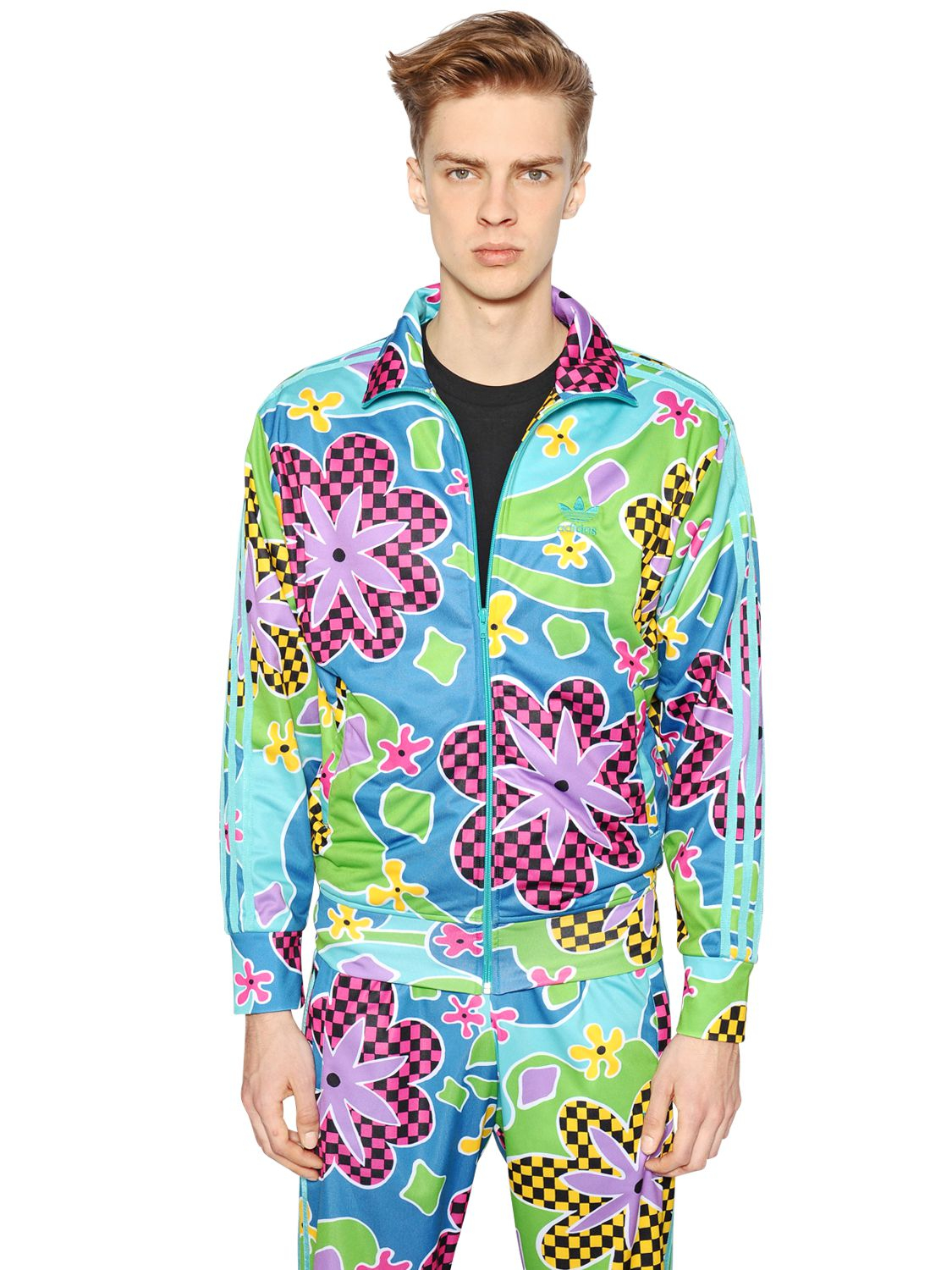 adidas floral tracksuit mens
