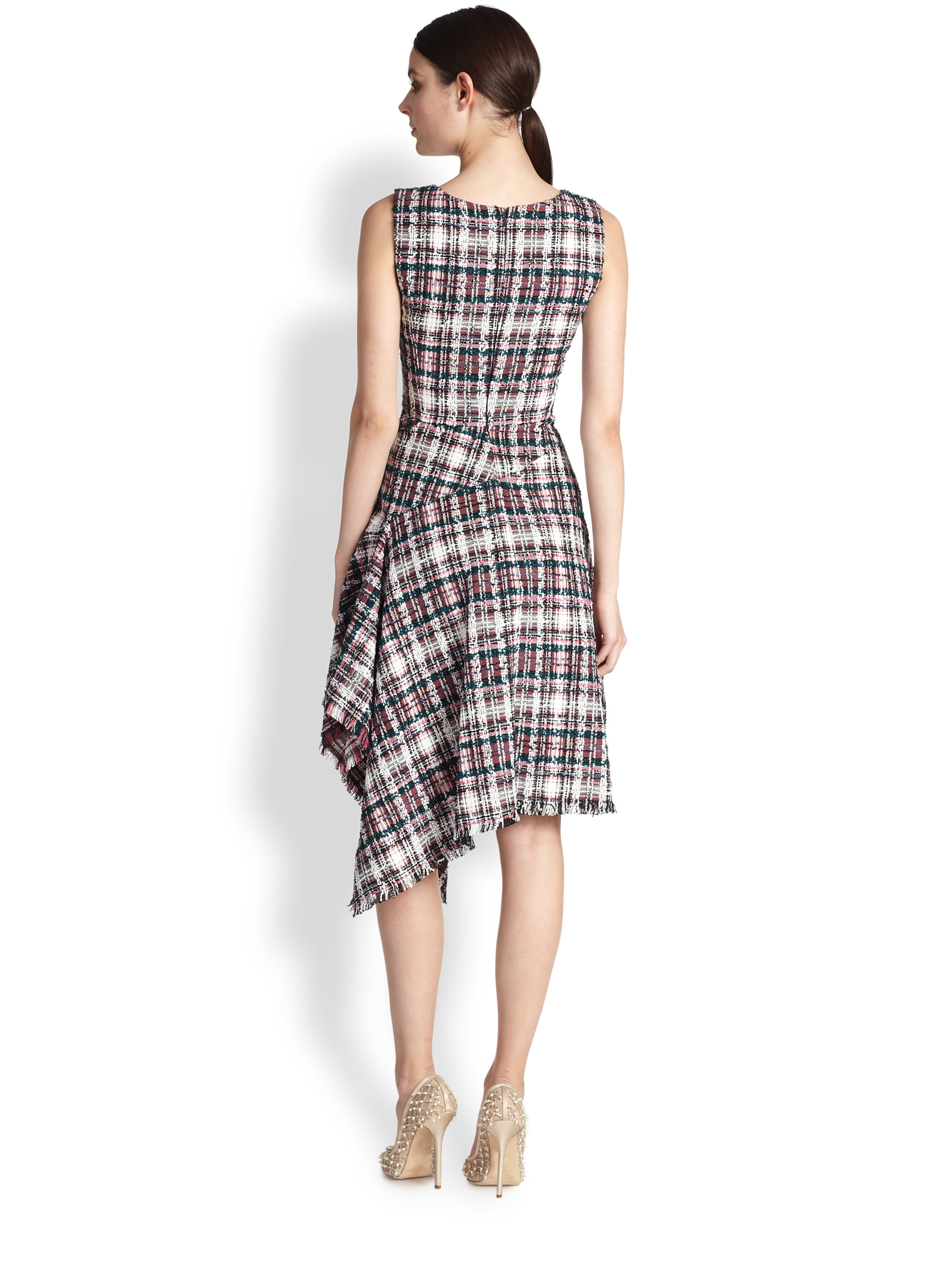 oscar de la renta tweed dress