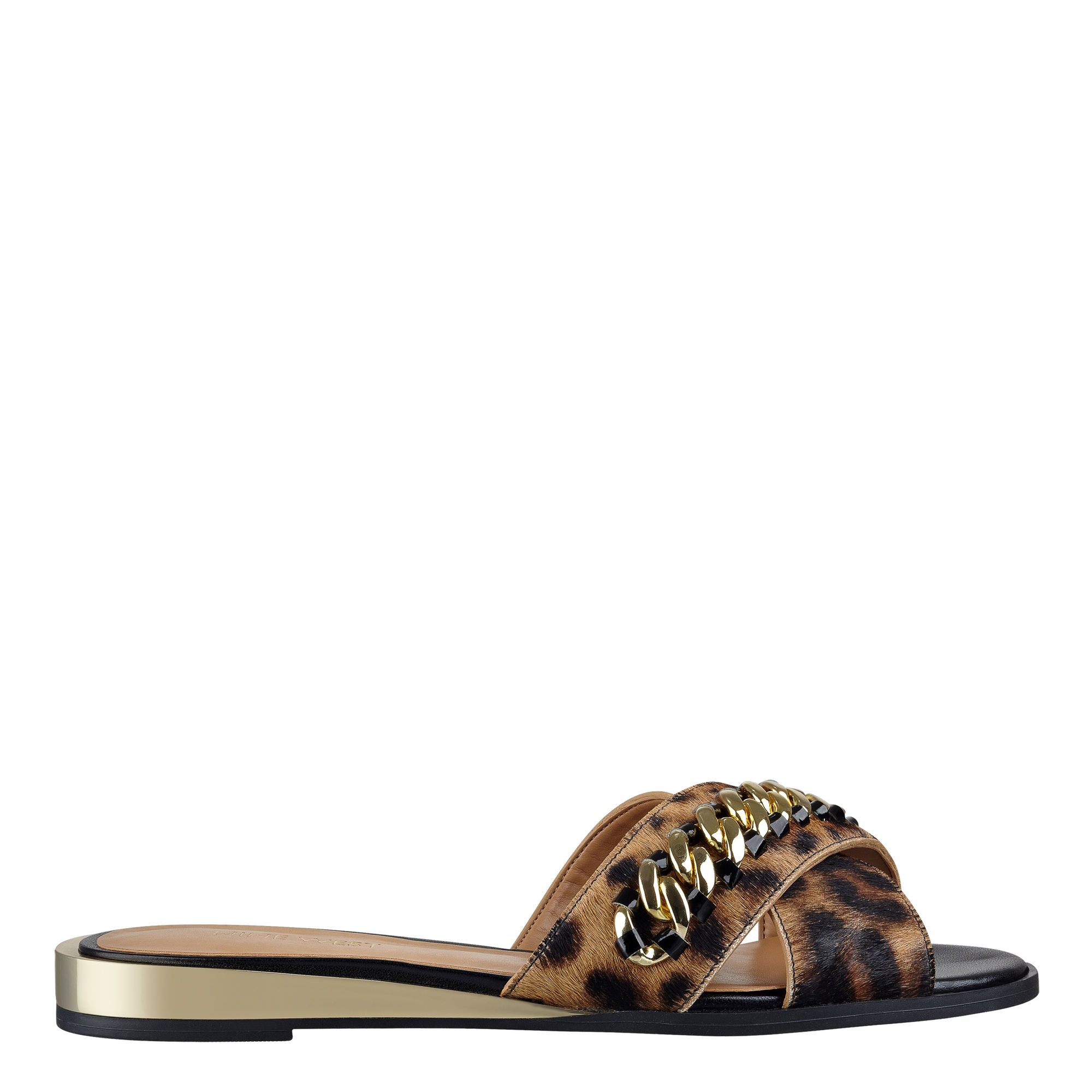 Lyst - Nine West Xray Flat Sandals in Brown