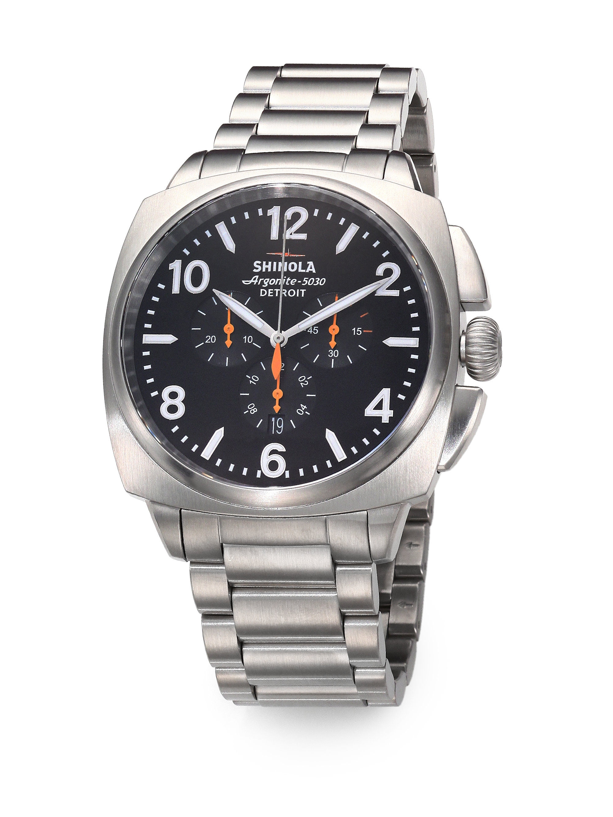 Shinola Brakeman Stainless Steel Chronograph Watch in Metallic for Men