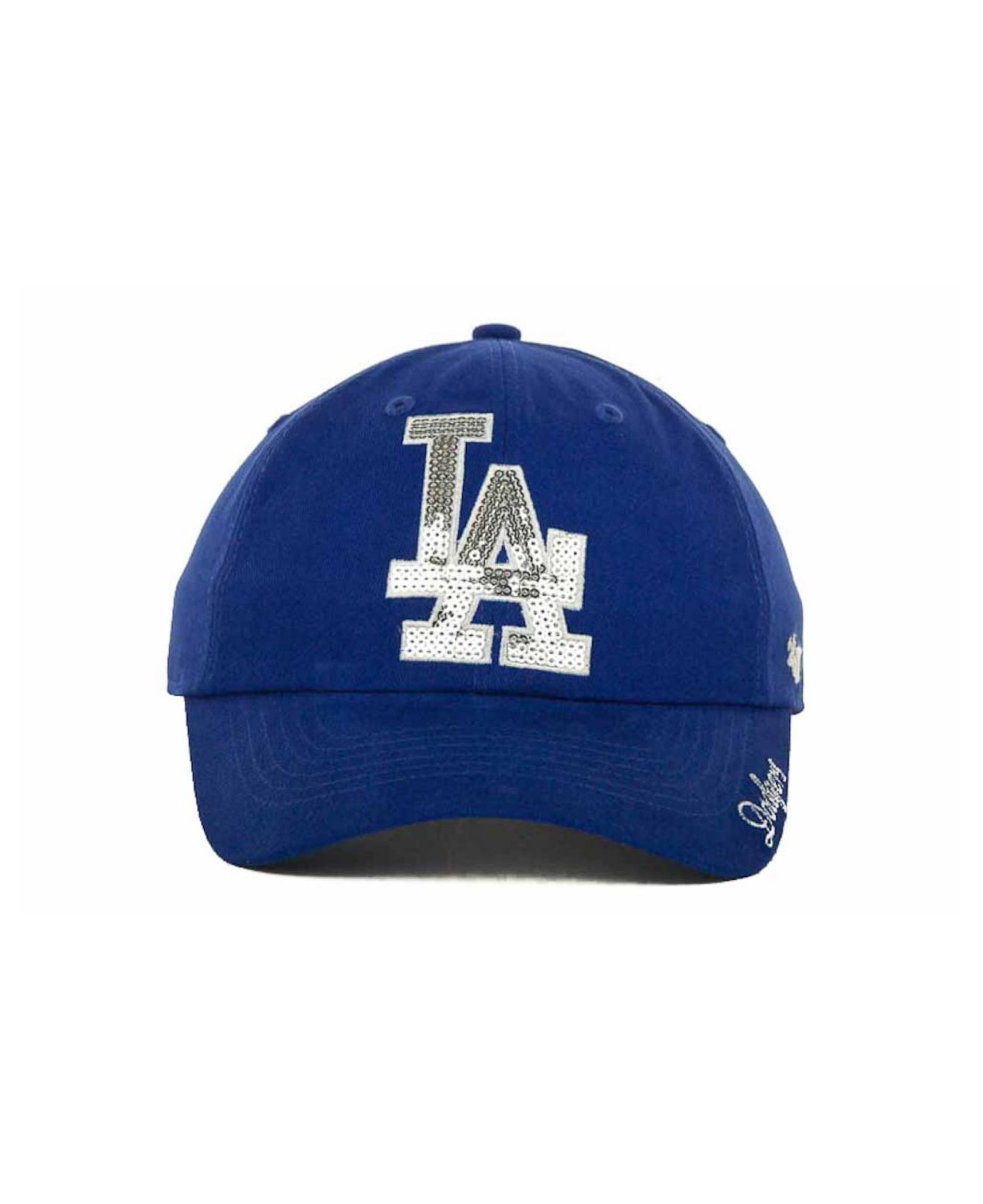 47 Brand Women's Los Angeles Dodgers Sparkle Cap in Blue | Lyst