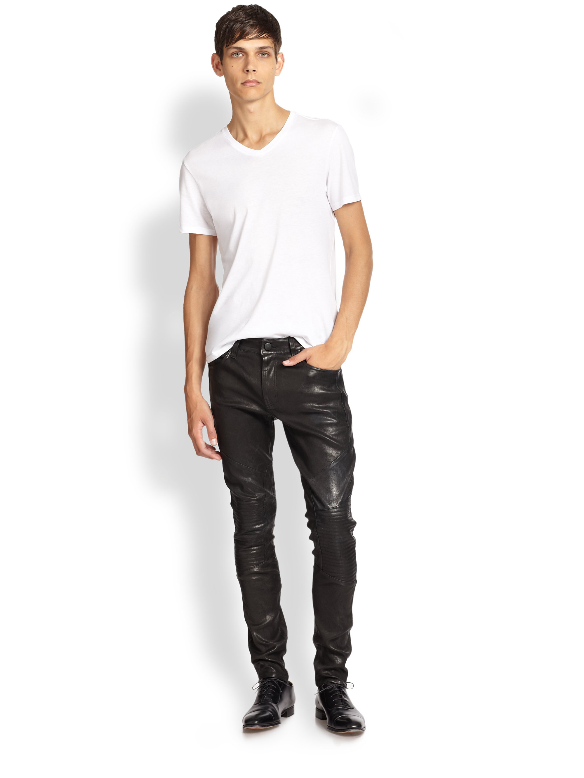 j brand leather pants mens