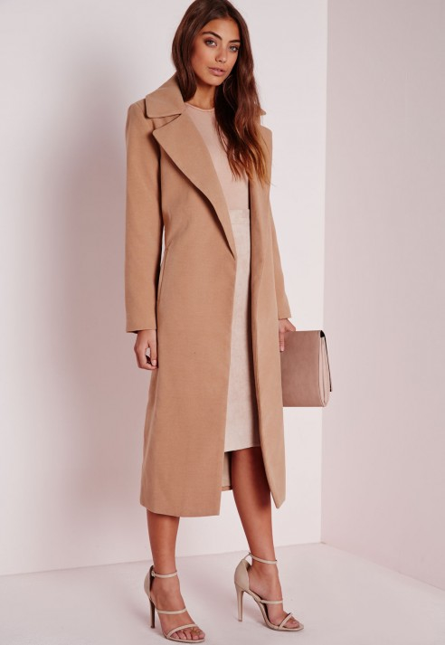 missguided beige coat
