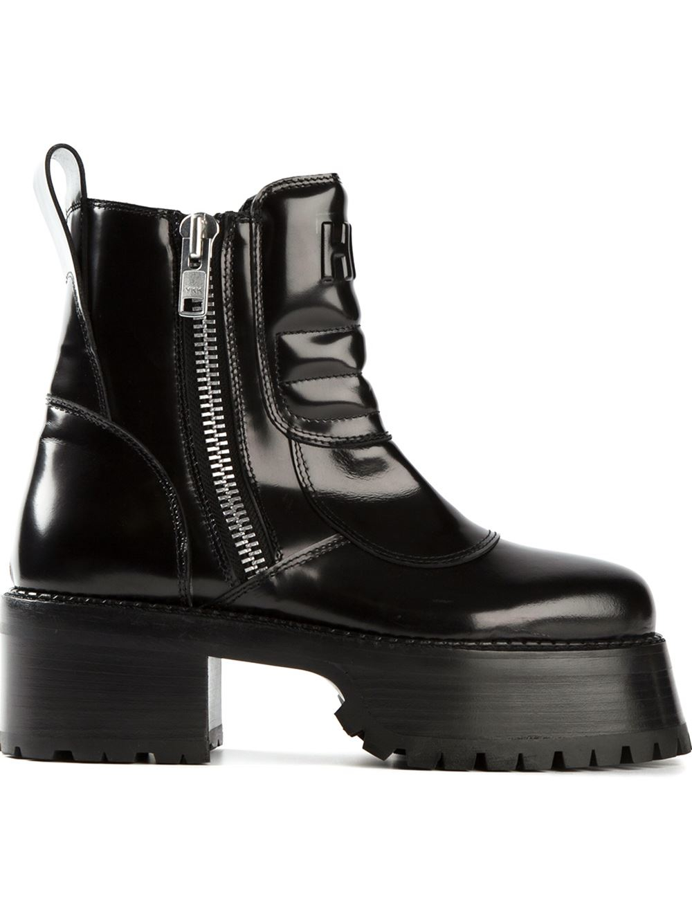 steel toe platform boots