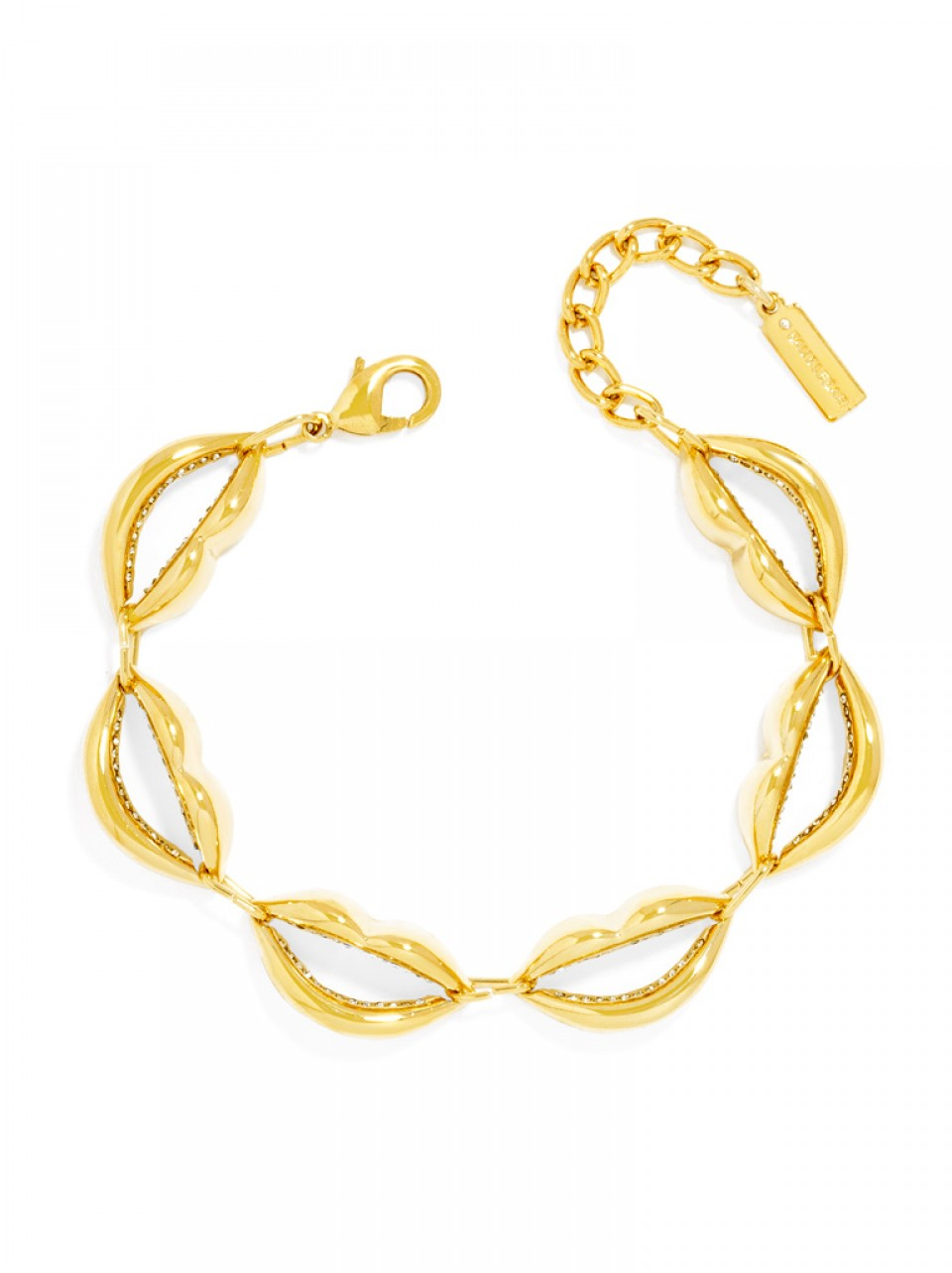 Baublebar Lip Service Bracelet in Gold | Lyst