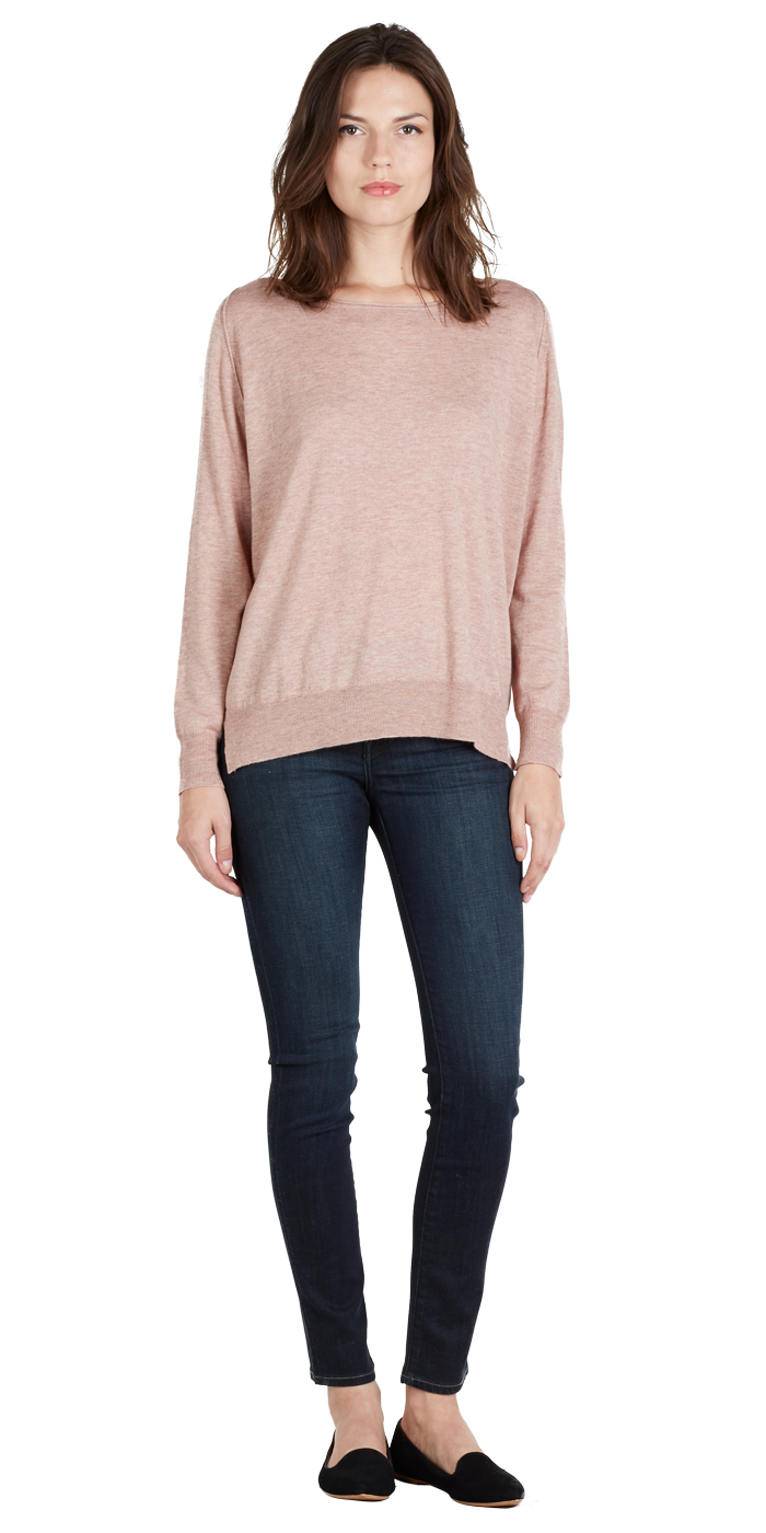 Joie Emari Sweater in Heather Clay (Pink) - Lyst