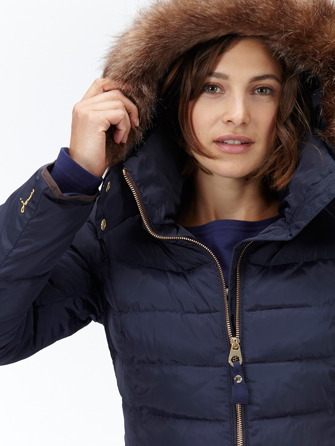 navy puffa jacket ladies