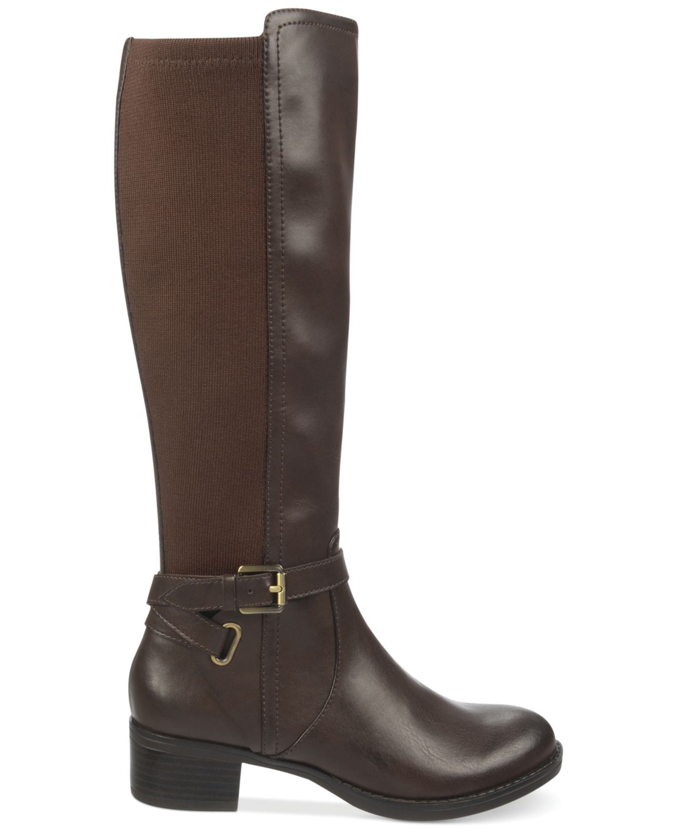 Franco Sarto Country Tall Stretch Back Riding Boots in Brown (Black) - Lyst