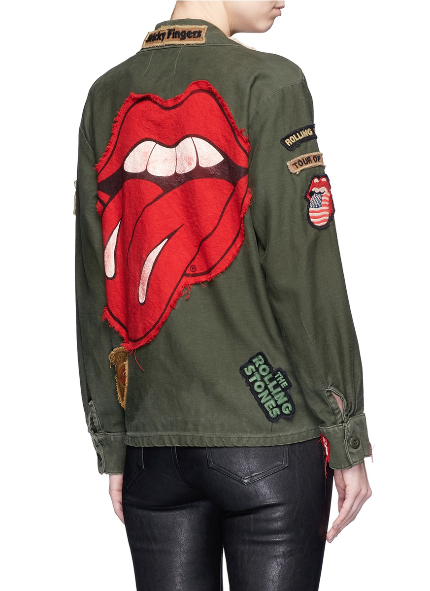 rolling stones patch jacket