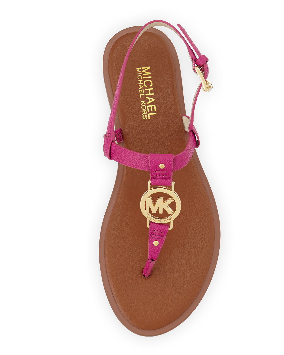 mk pink sandals