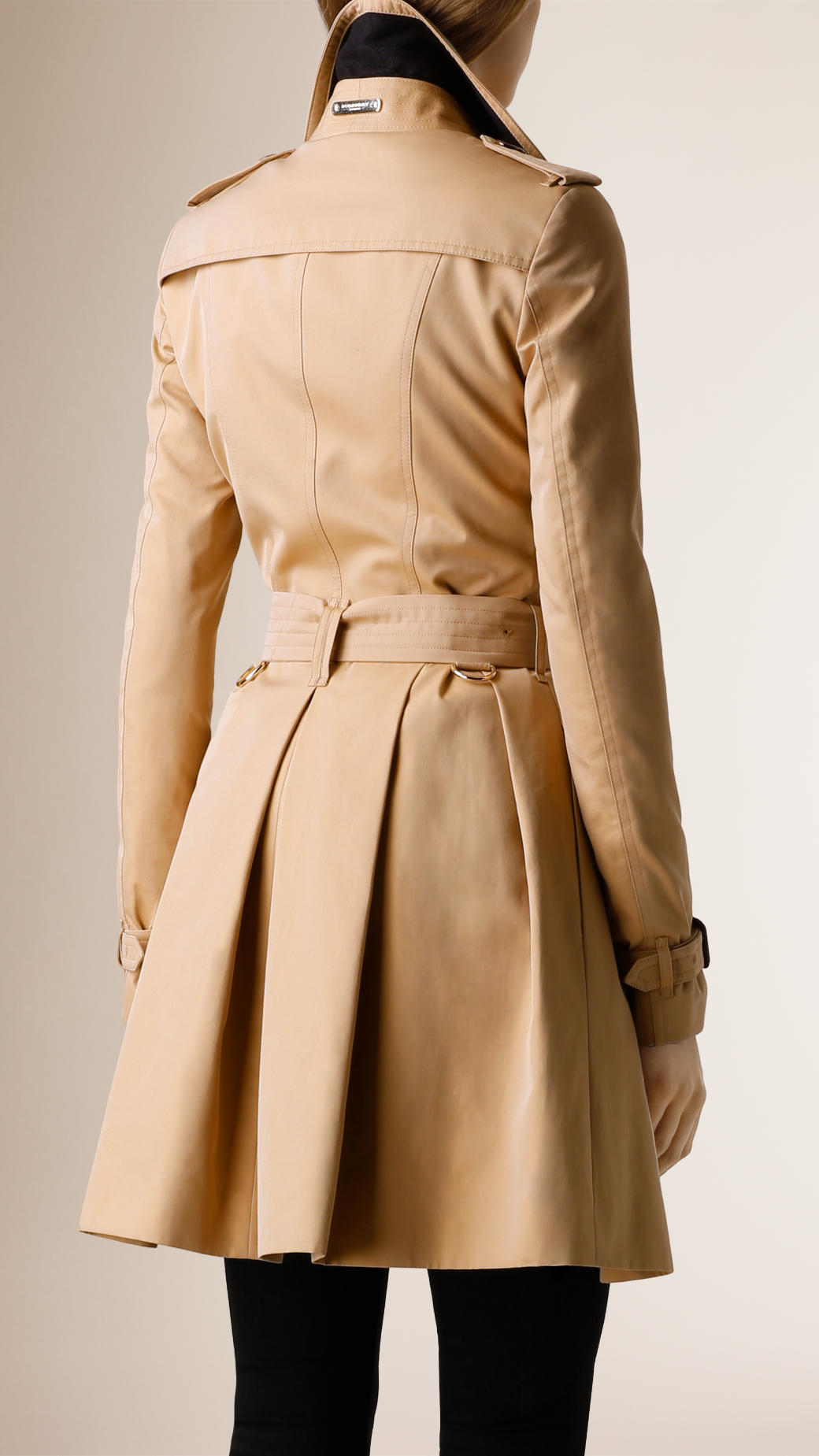 burberry skirted trench coat