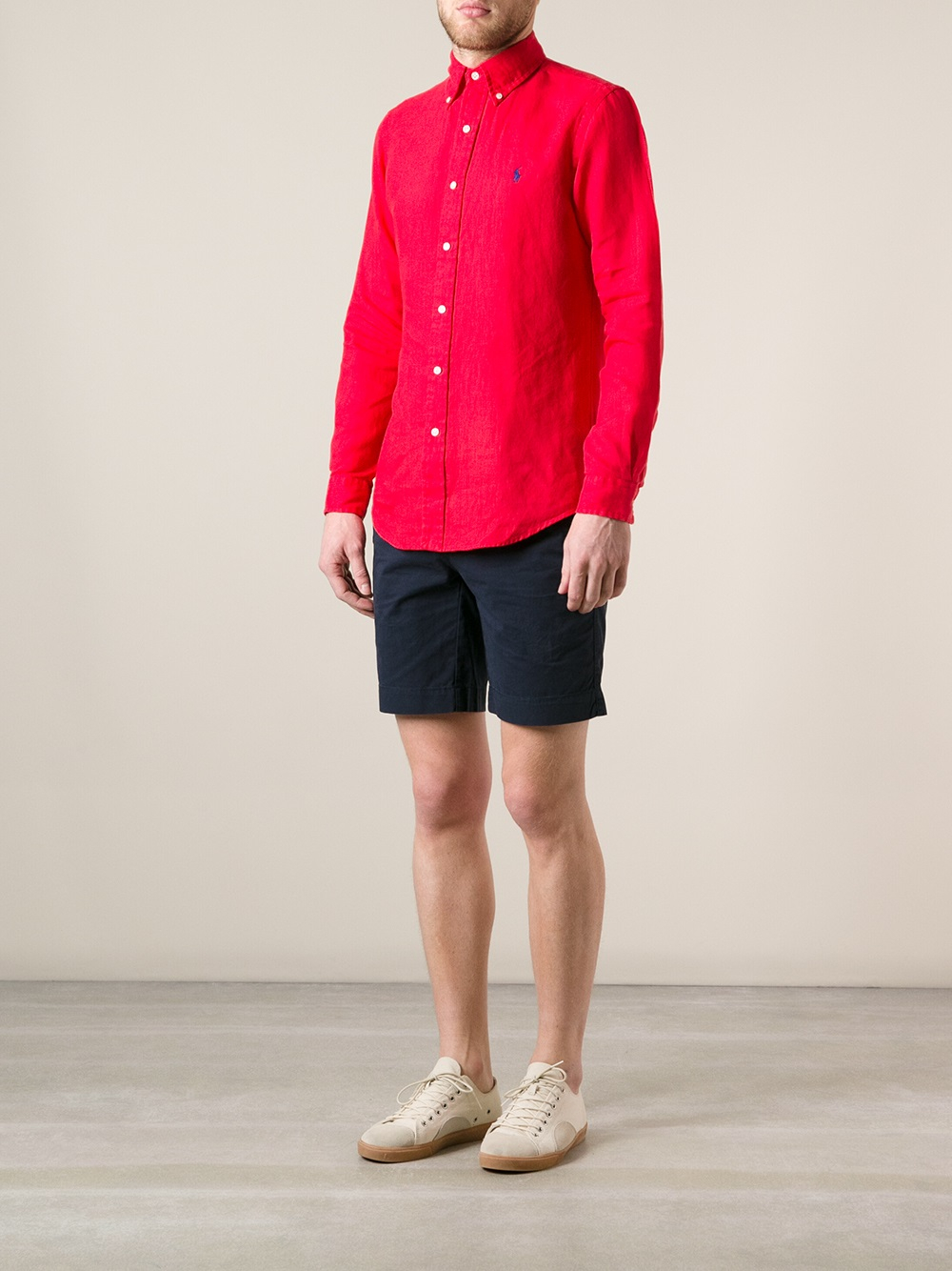 Polo Ralph Lauren Classic Shirt in Red for Men - Lyst