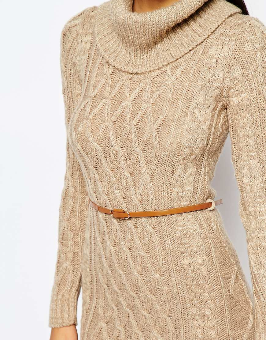 cable knit dress womens