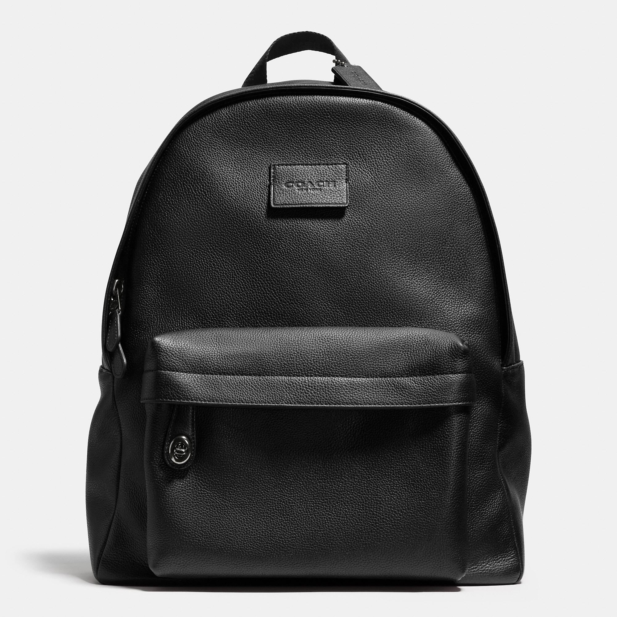 coach campus backpack black