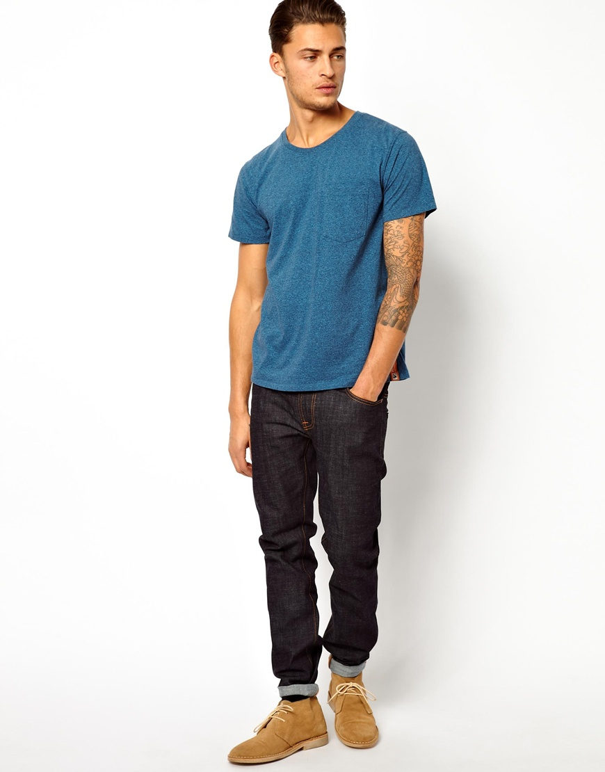 jeans with blue t shirt