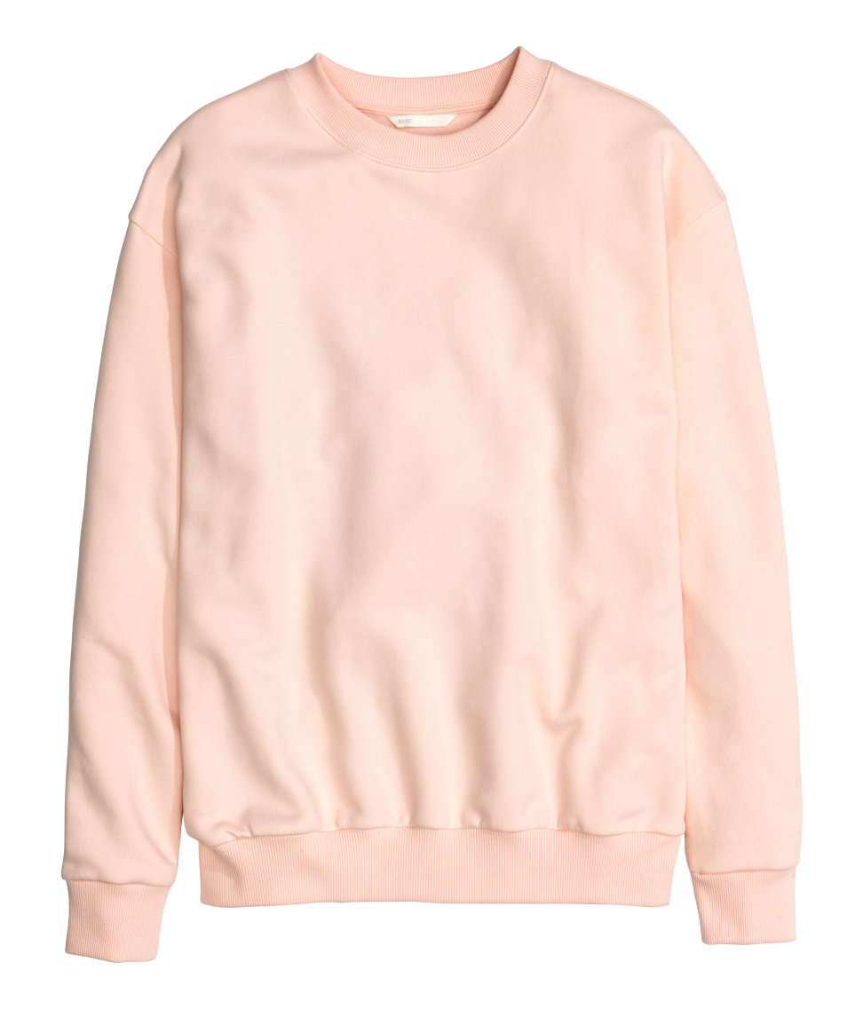 h&m pink sweatshirt