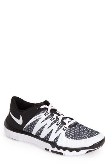 nike free trainer 5.0 black and white