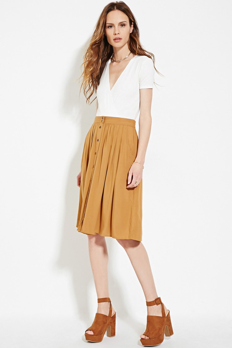 beige skirt forever 21