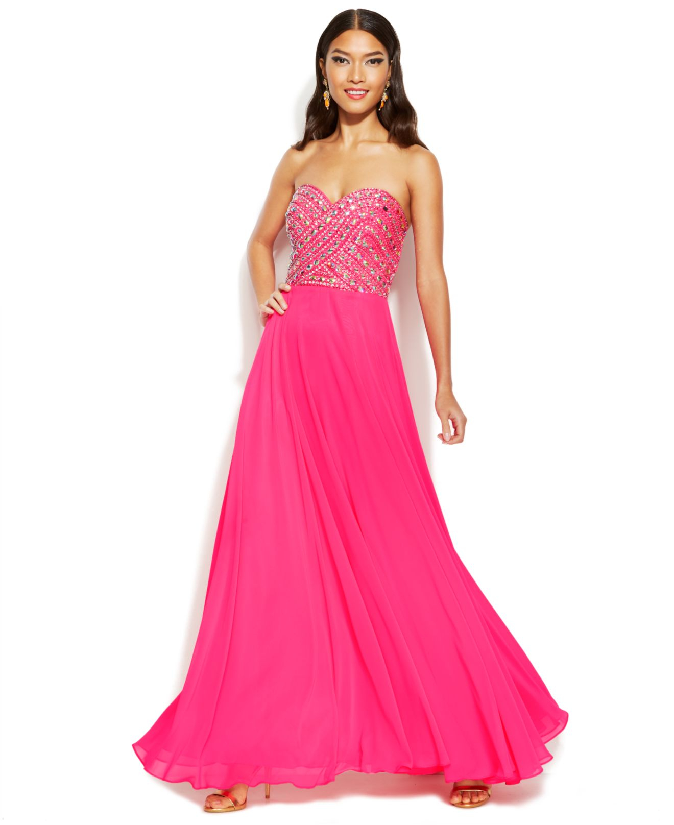 xscape sequin ball gown