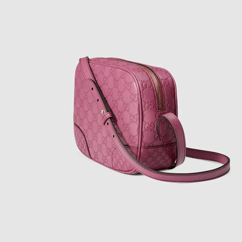 Pink Gucci Medium Guccissima Bree Shoulder Bag – Designer Revival