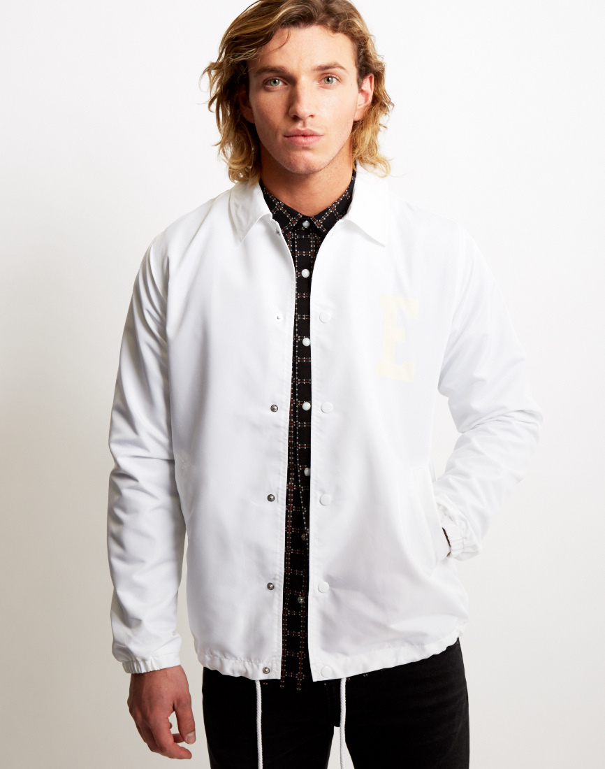 Edwin Coach Jacket White in White for Men - Lyst