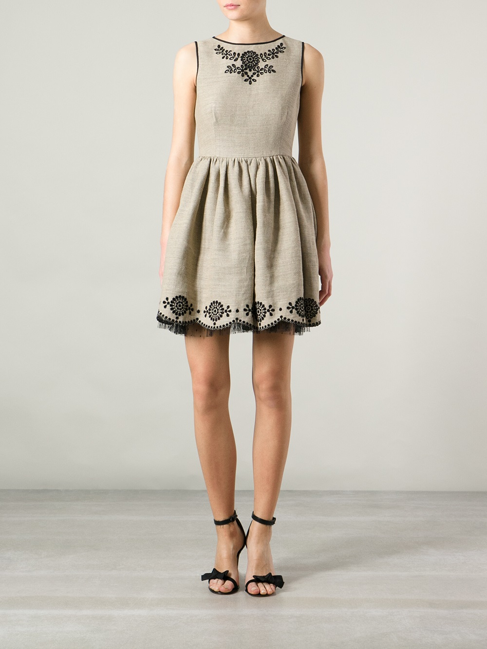 Lyst - Red valentino Jute Dress in Natural