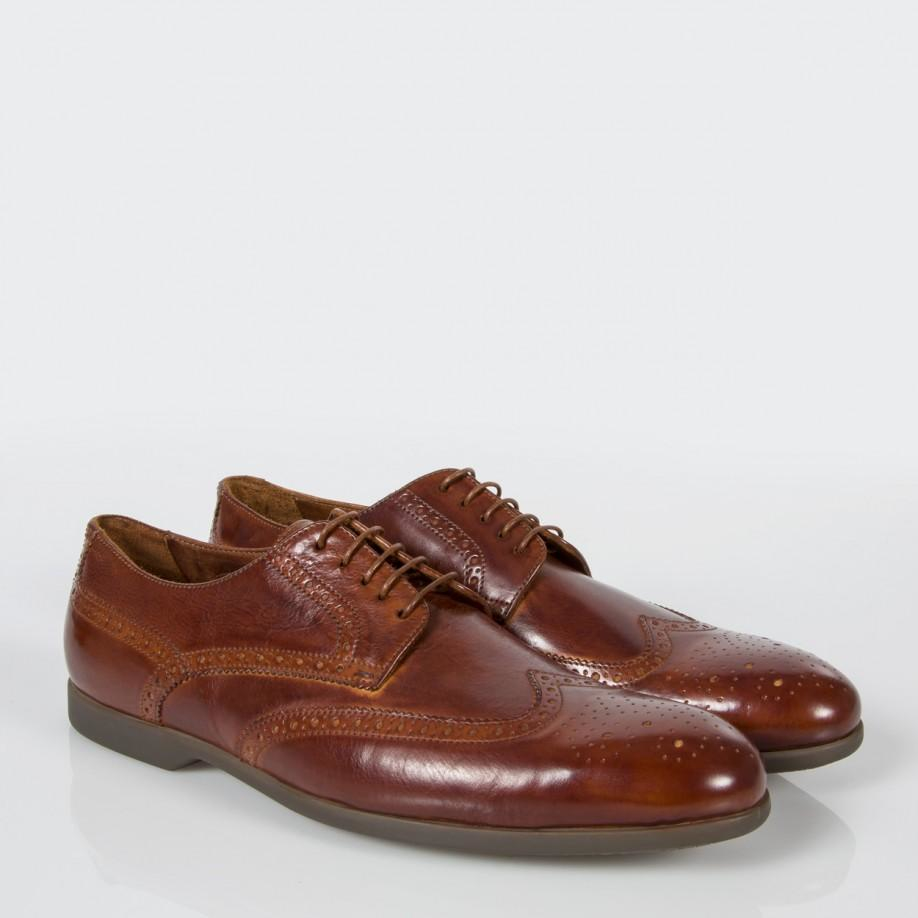 Paul Smith Men's Tan Leather 'ryan' Brogues With Travel Soles in Brown for  Men - Lyst