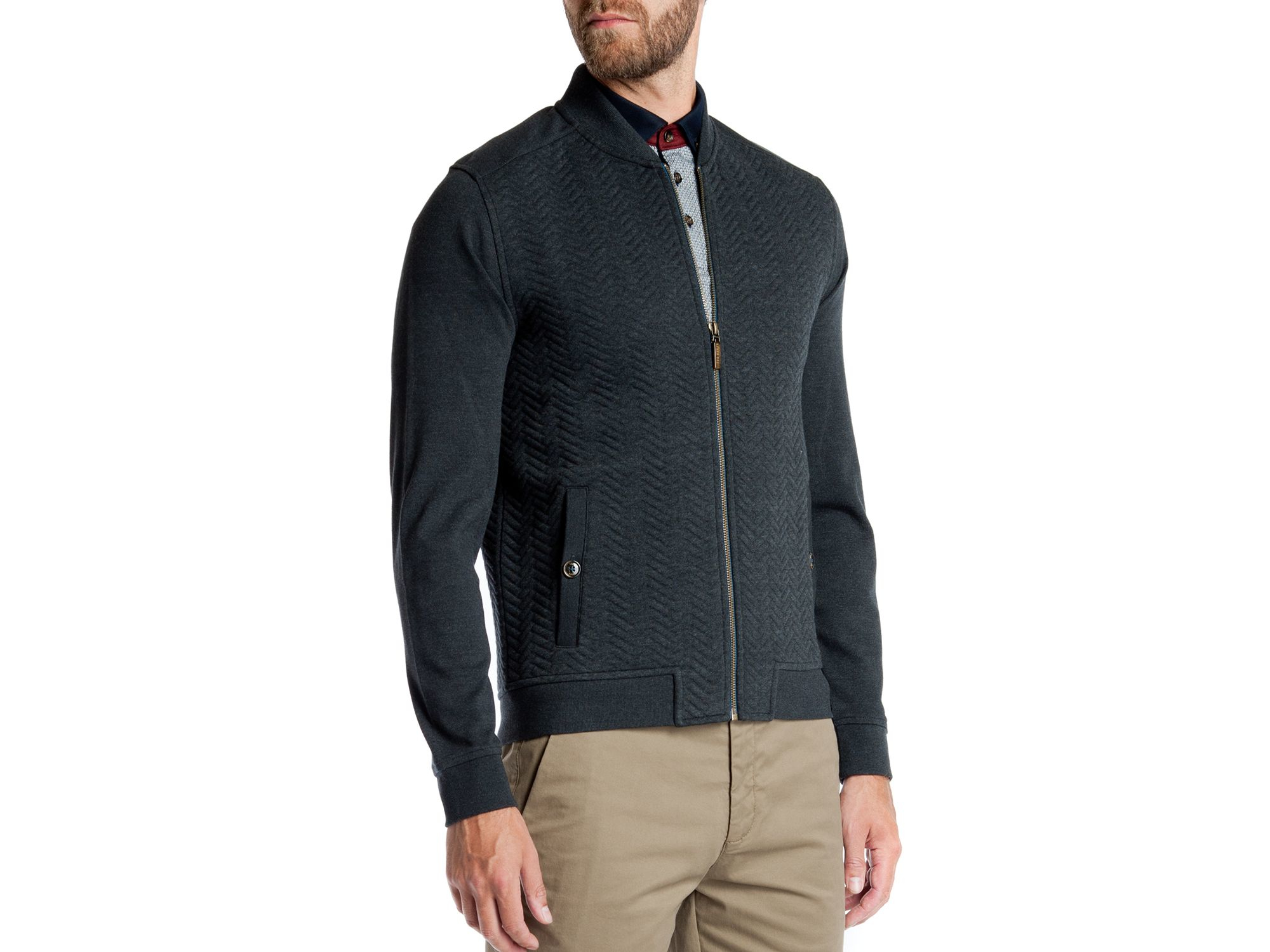 ted baker quilted harrington jacket