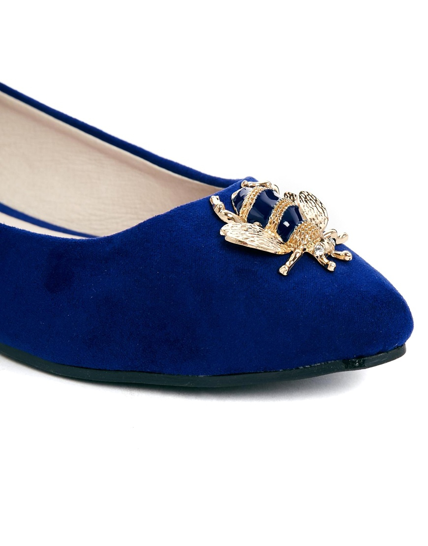 blue ballerina shoes uk