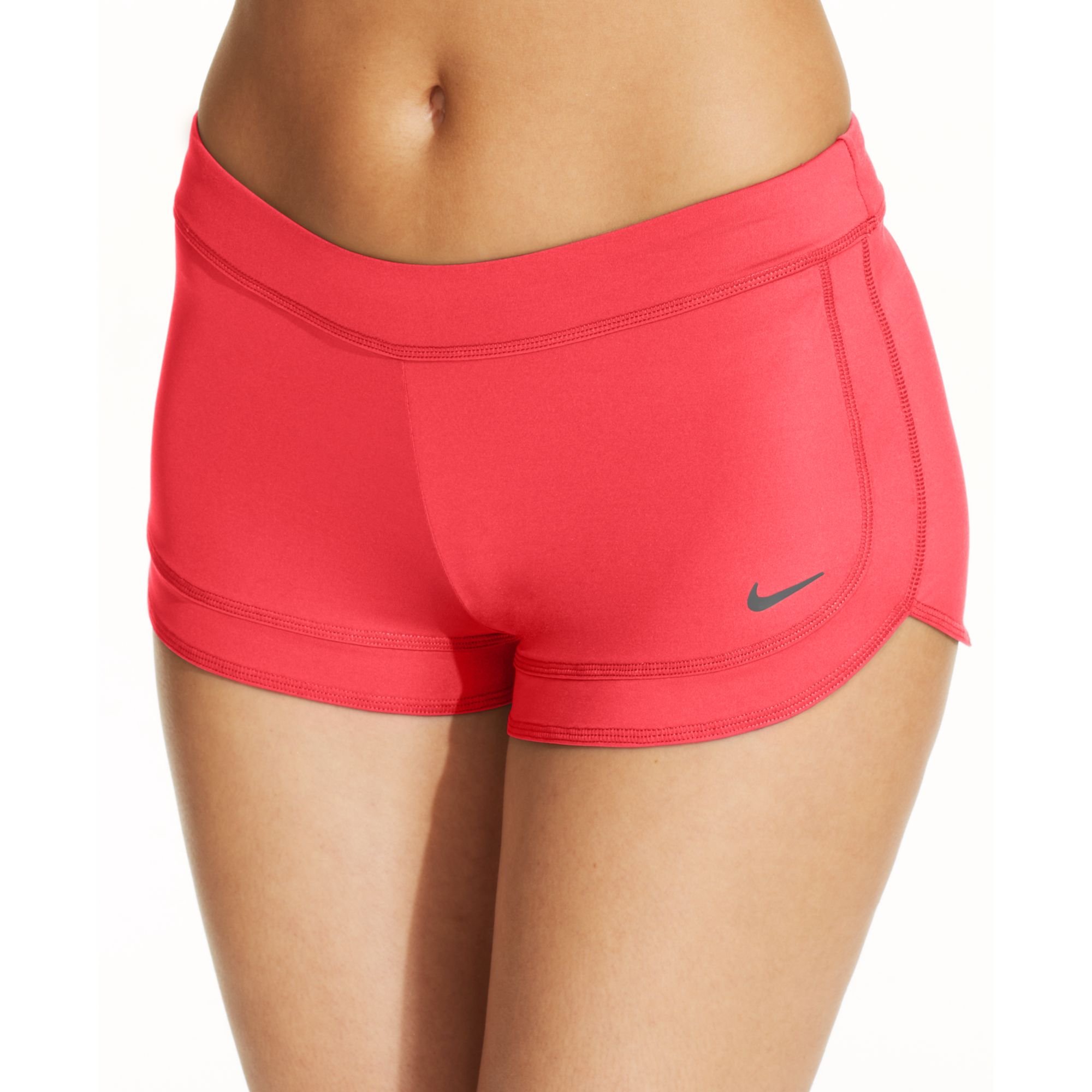 Nike Synthetic Cover Up Swim Shorts in Pink | Lyst