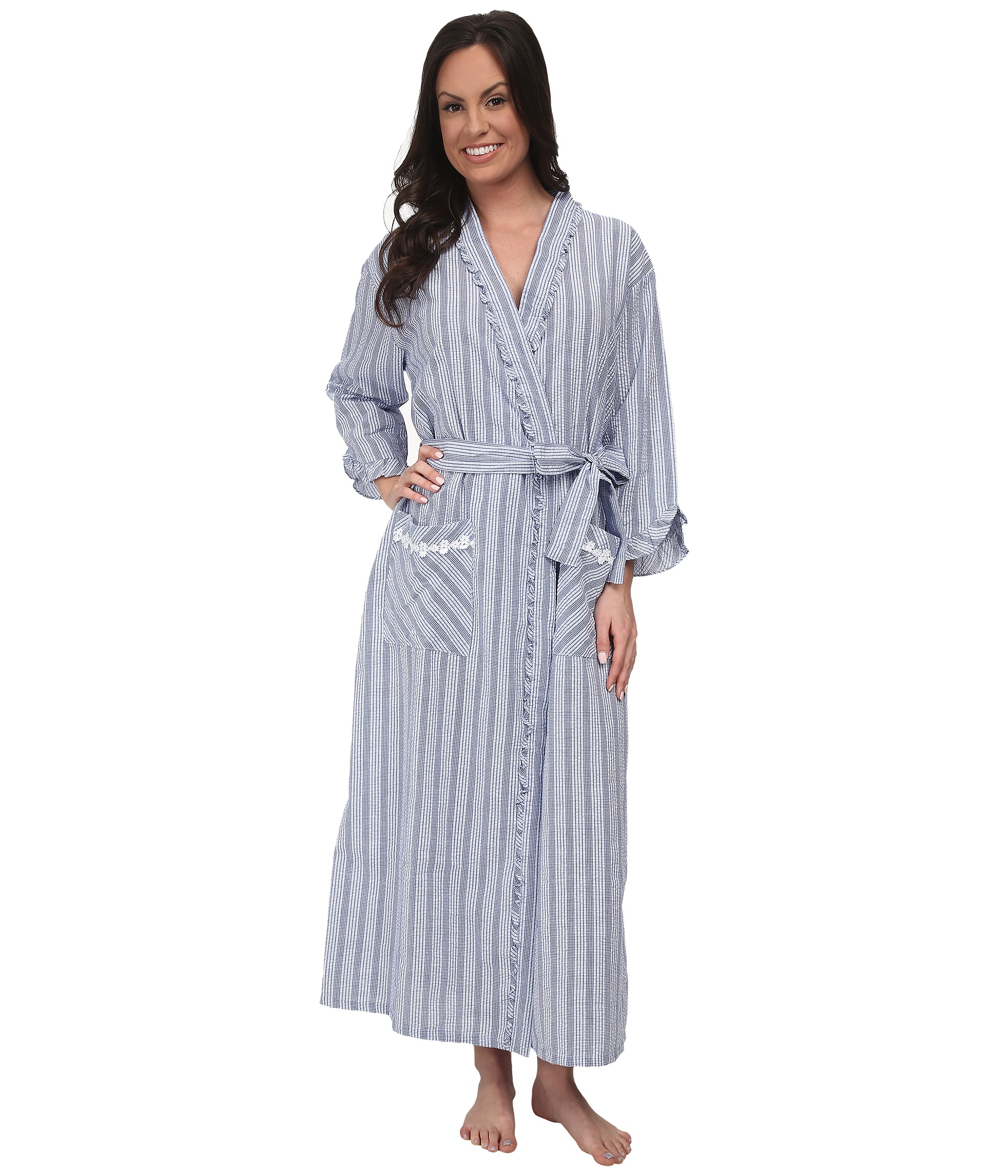 Eileen West Summer Days Ballet Wrap Robe in Blue | Lyst