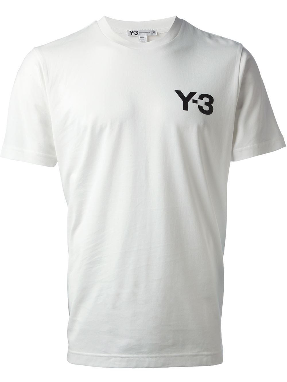 Y-3 Logo Tshirt in White for Men - Lyst