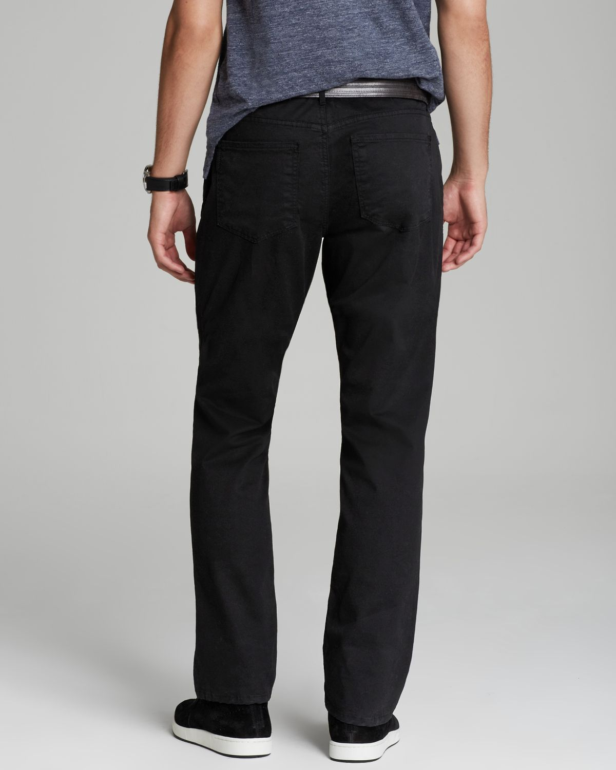 PAIGE Jeans - Normandie Straight Fit in Black Tie (Black) for Men - Lyst