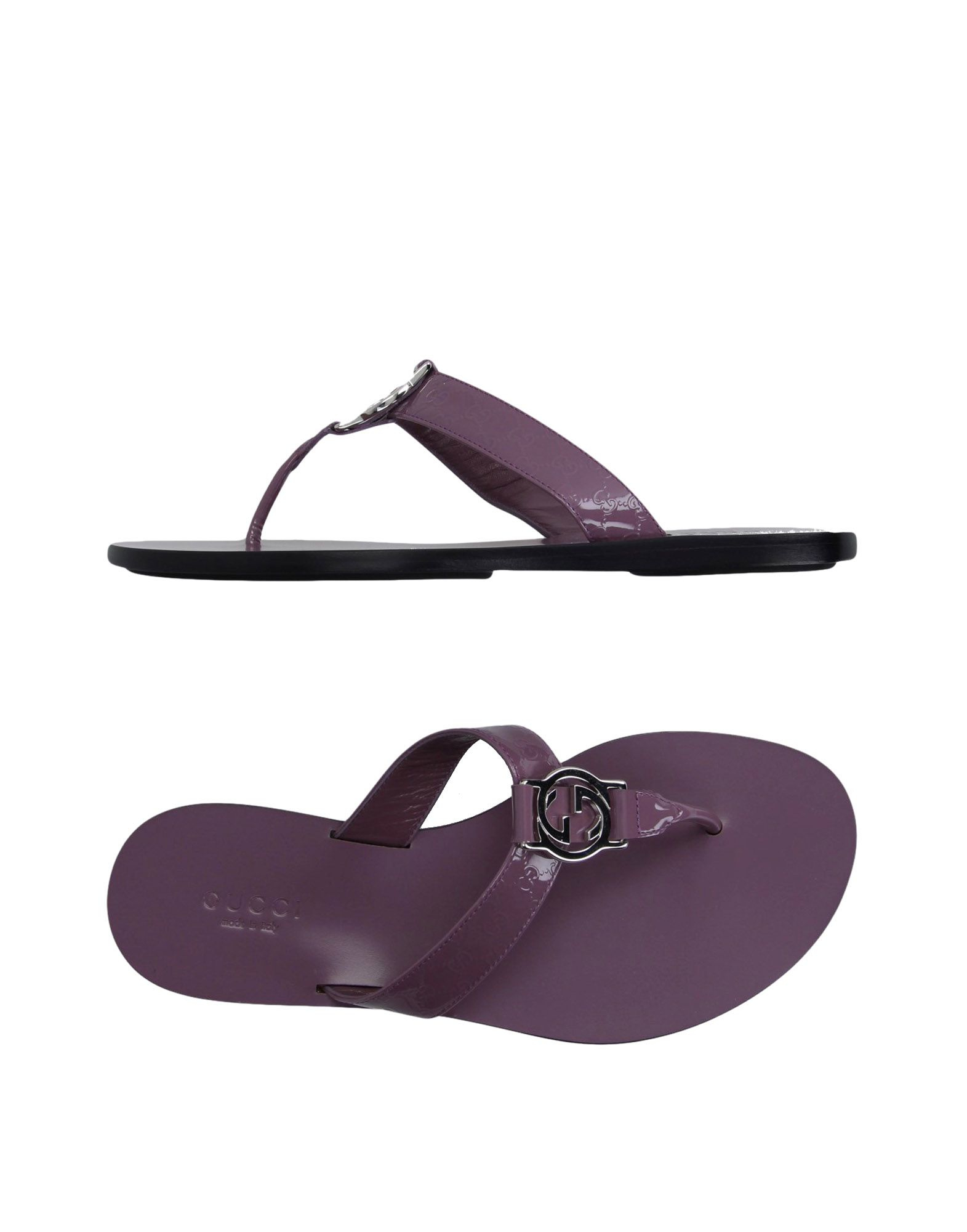 purple thong sandals