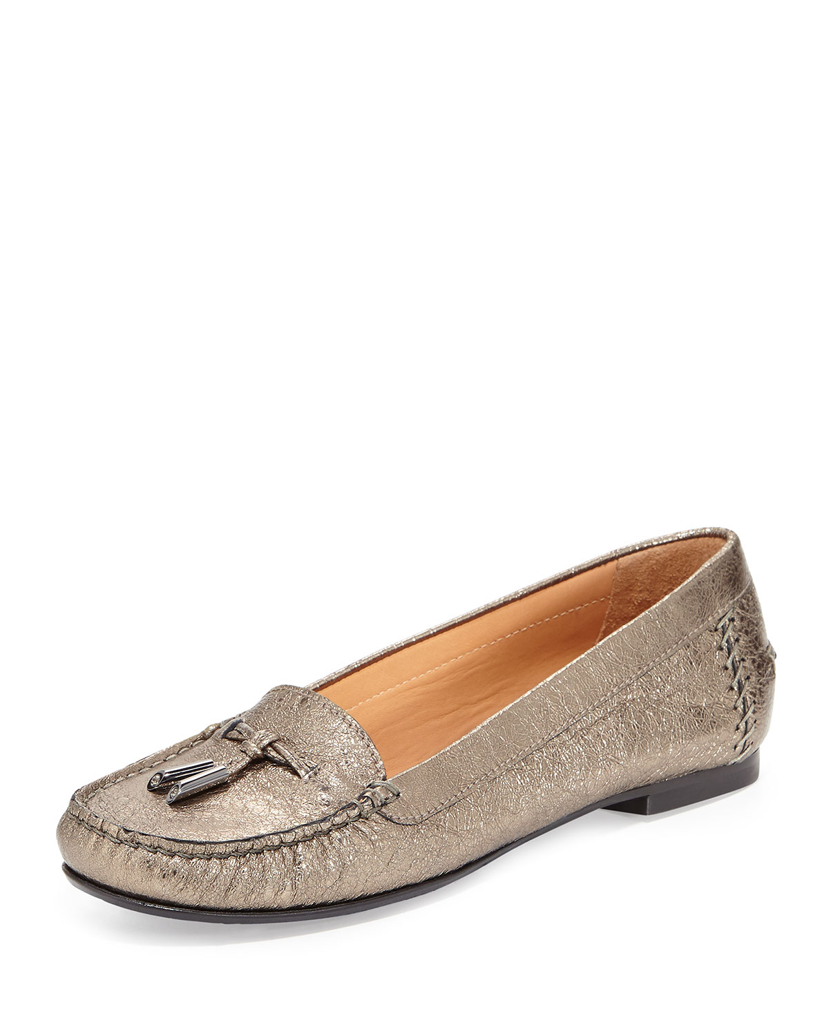 moccasin loafer lyst stuart weitzman moxie foil moccasin loafer in metallic moccasin loafer lyst stuart weitzman moxie foil moccasin loafer in metallic