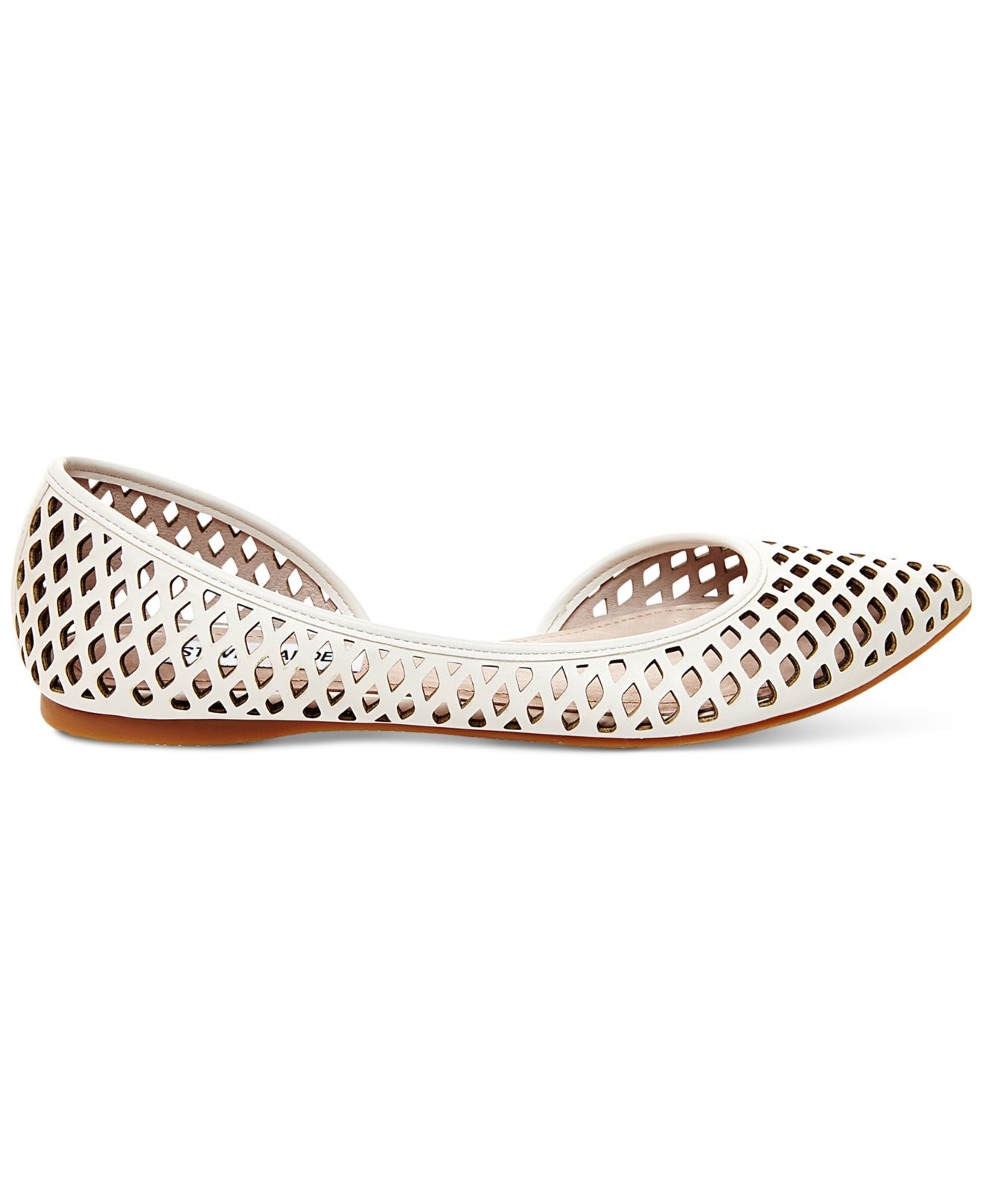 steve madden white flats