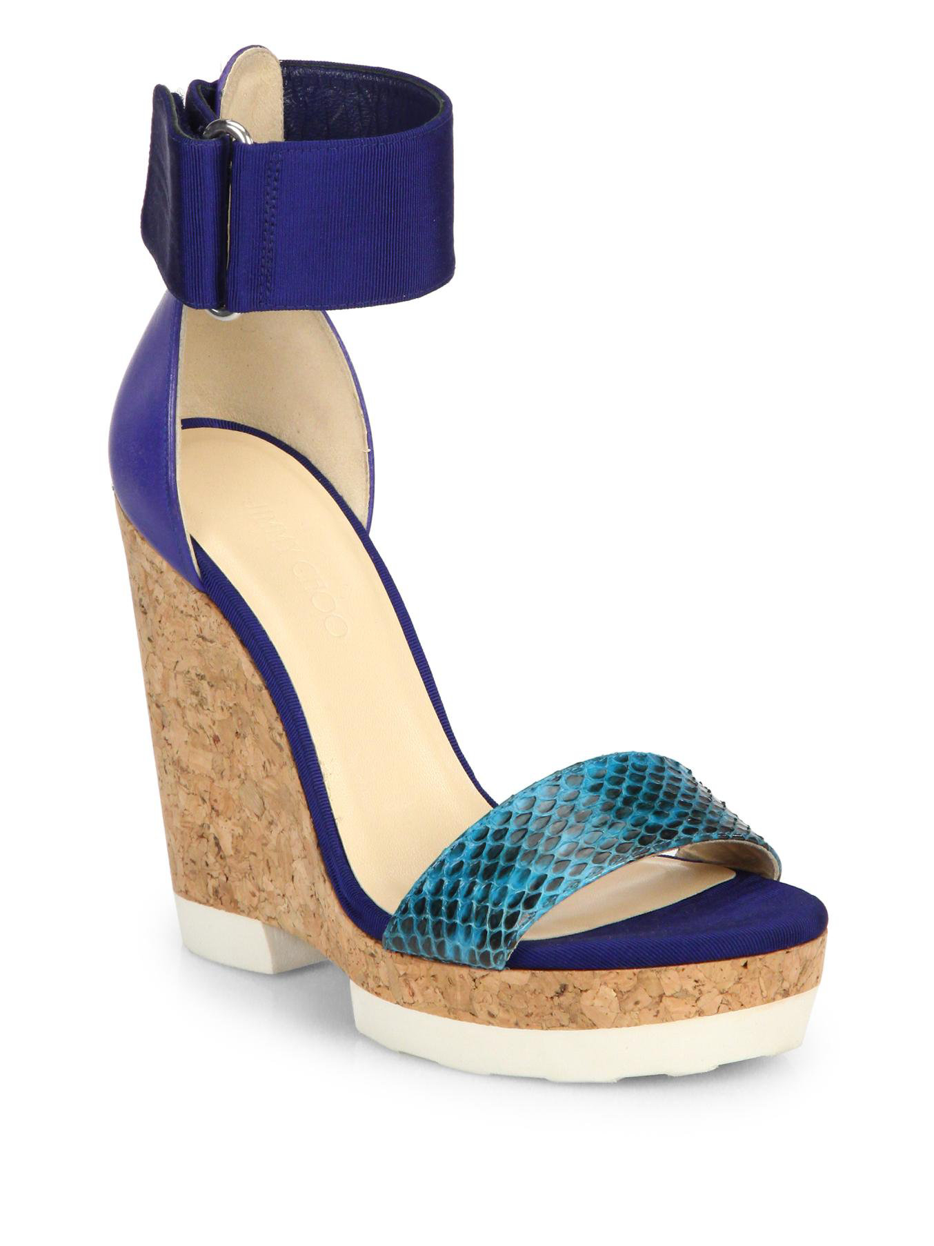 jimmy choo cork wedge