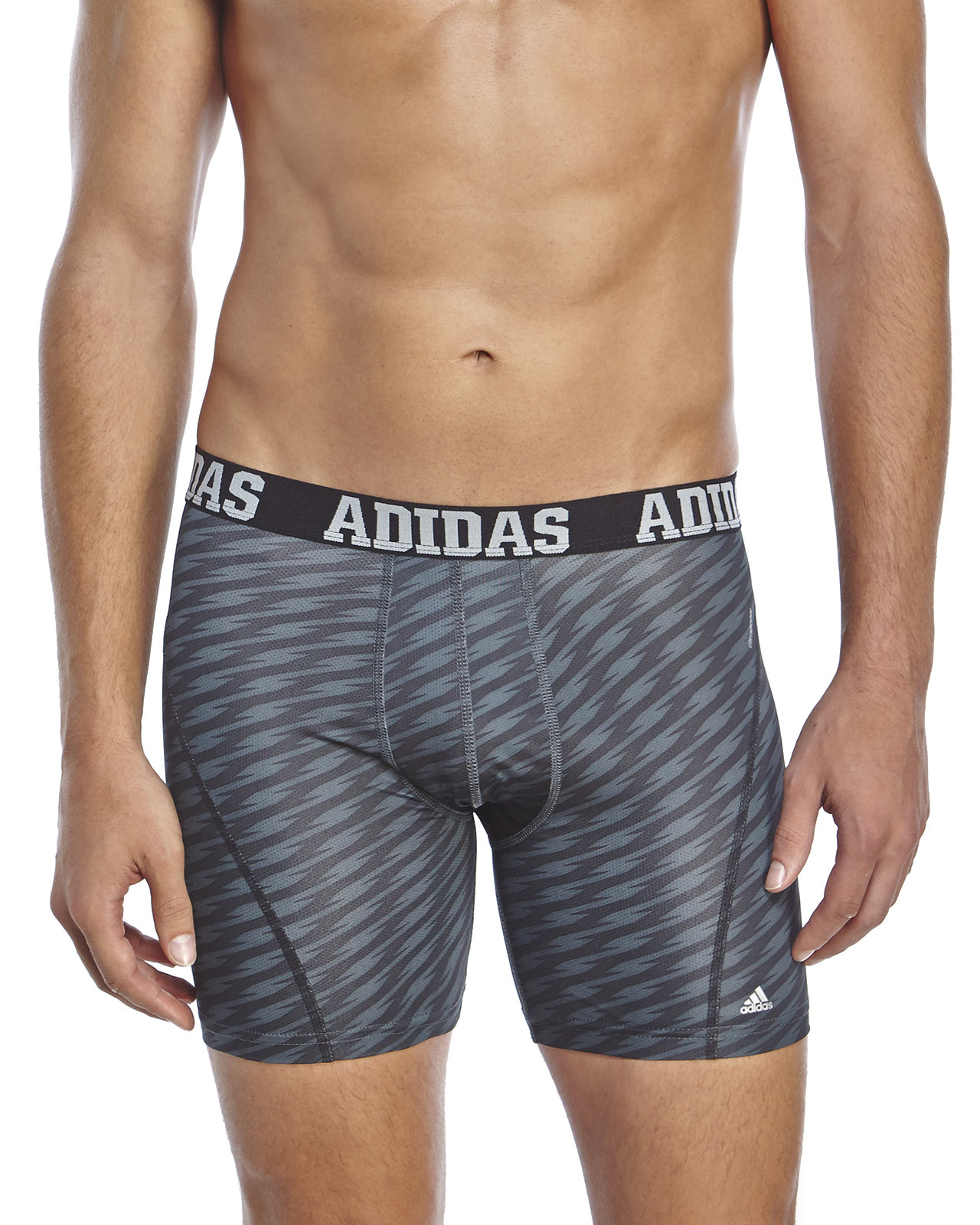 Adidas Charcoal Graphic Perforated Boxer Briefs in Gray for Men