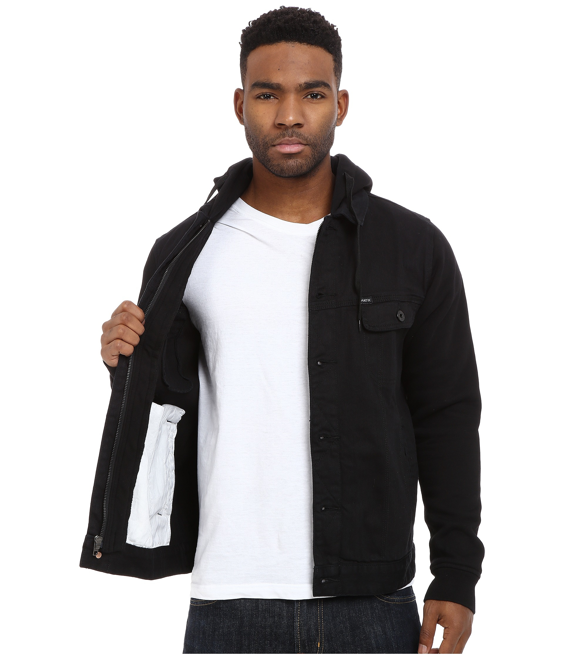matix denim jacket