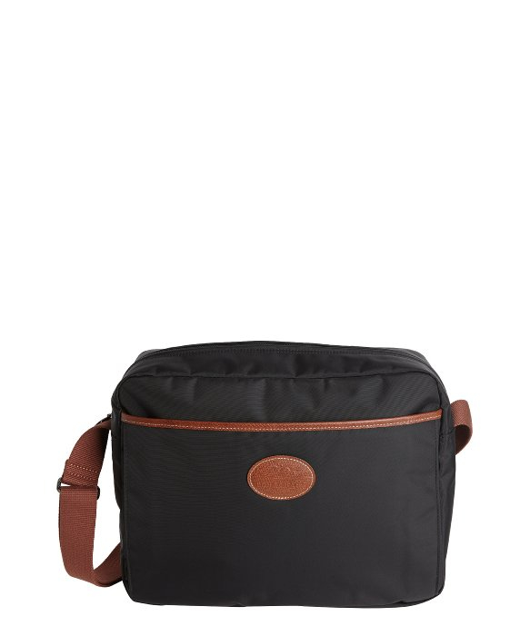 Lyst - Longchamp Black Nylon &#39;le Pliage&#39; Travel Crossbody Bag in Black