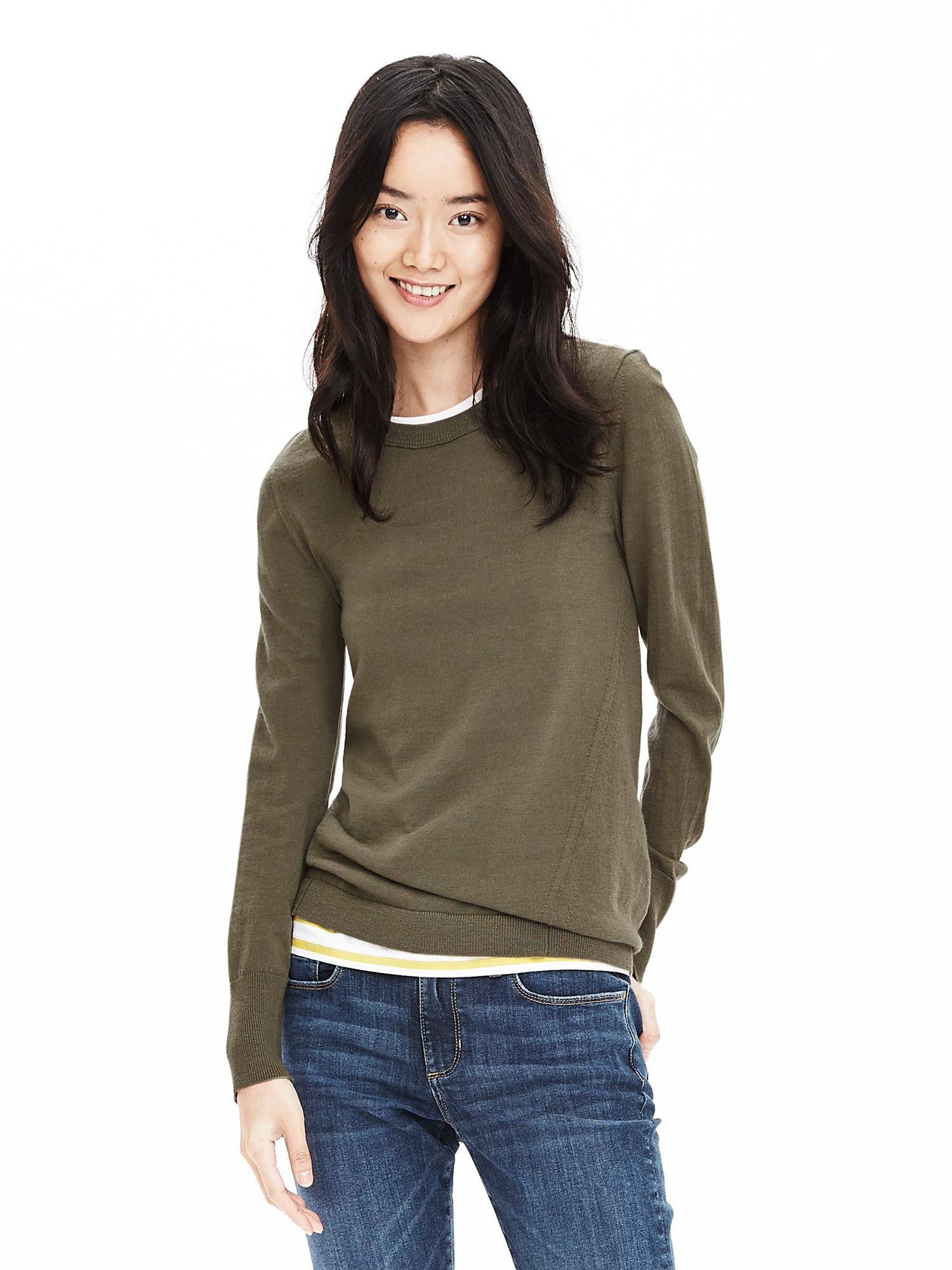 banana republic extra fine merino sweater