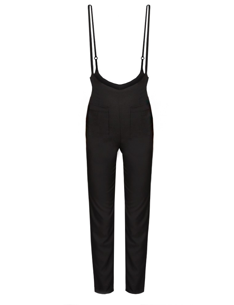 Pixie market Charlie Suspender Pants in Black Lyst