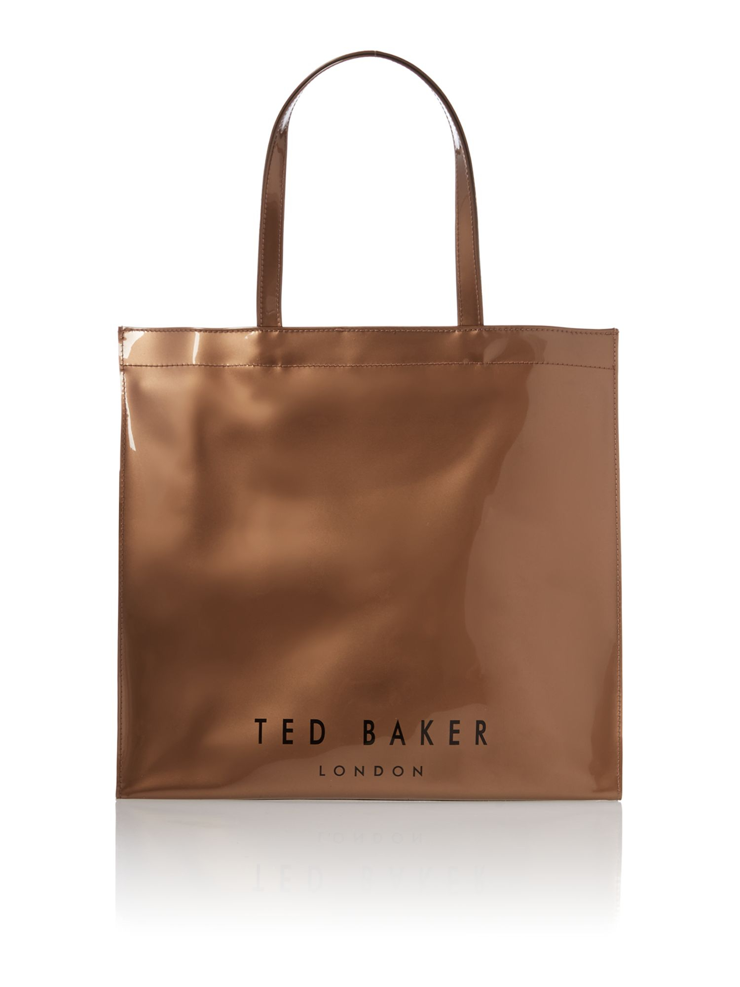 Ted baker Rose Gold Large Bowcon Tote Bag in Gold (Rose%20Gold) | Lyst