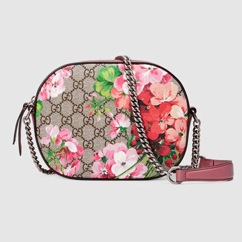 Lyst - Gucci Blooms GG Supreme Canvas And Leather Shoulder Bag