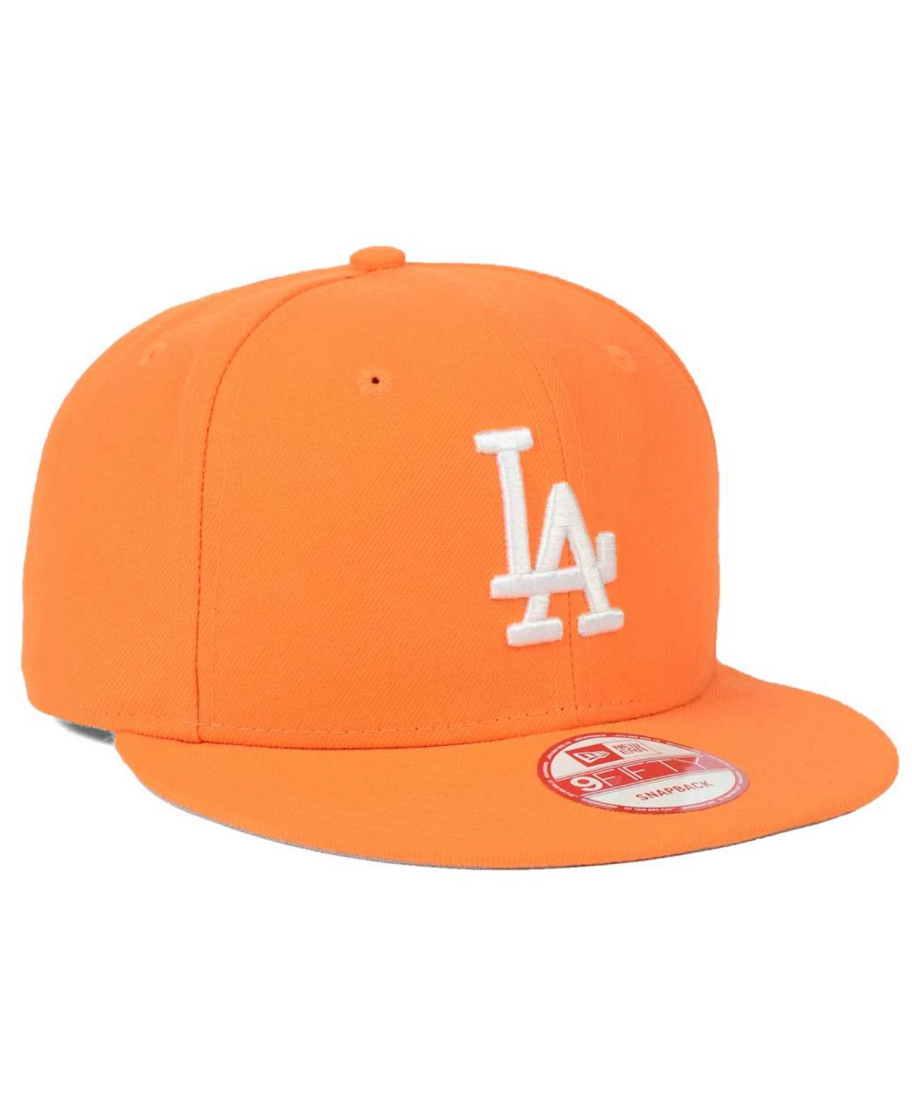 KTZ Los Angeles Dodgers C-dub 9fifty Snapback Cap in Orange | Lyst