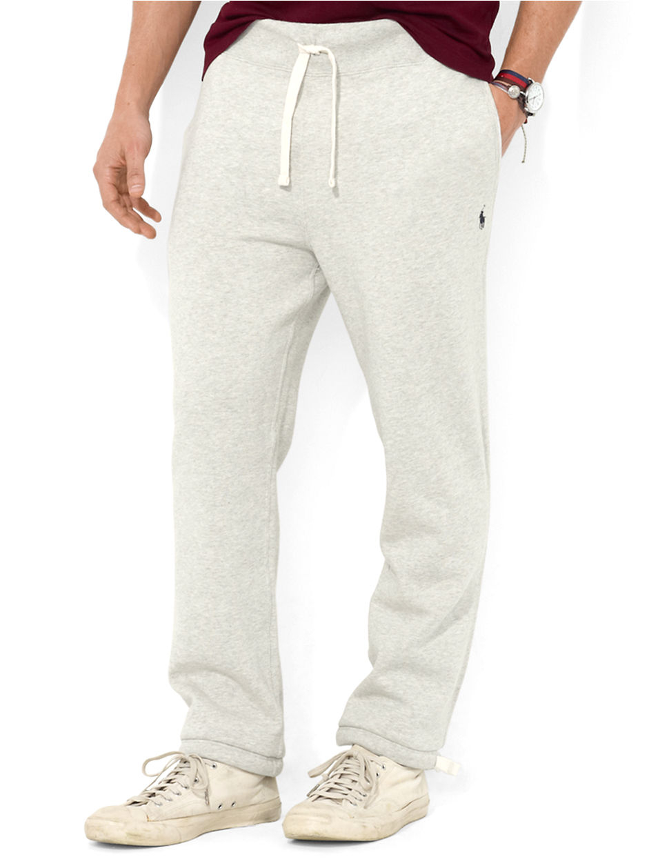 Polo Ralph Lauren Fleece Drawstring Sweatpants in Beige for Men (Sport ...