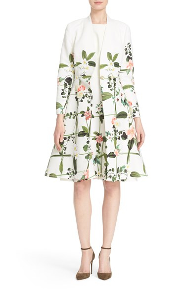 ted baker floral coat dress